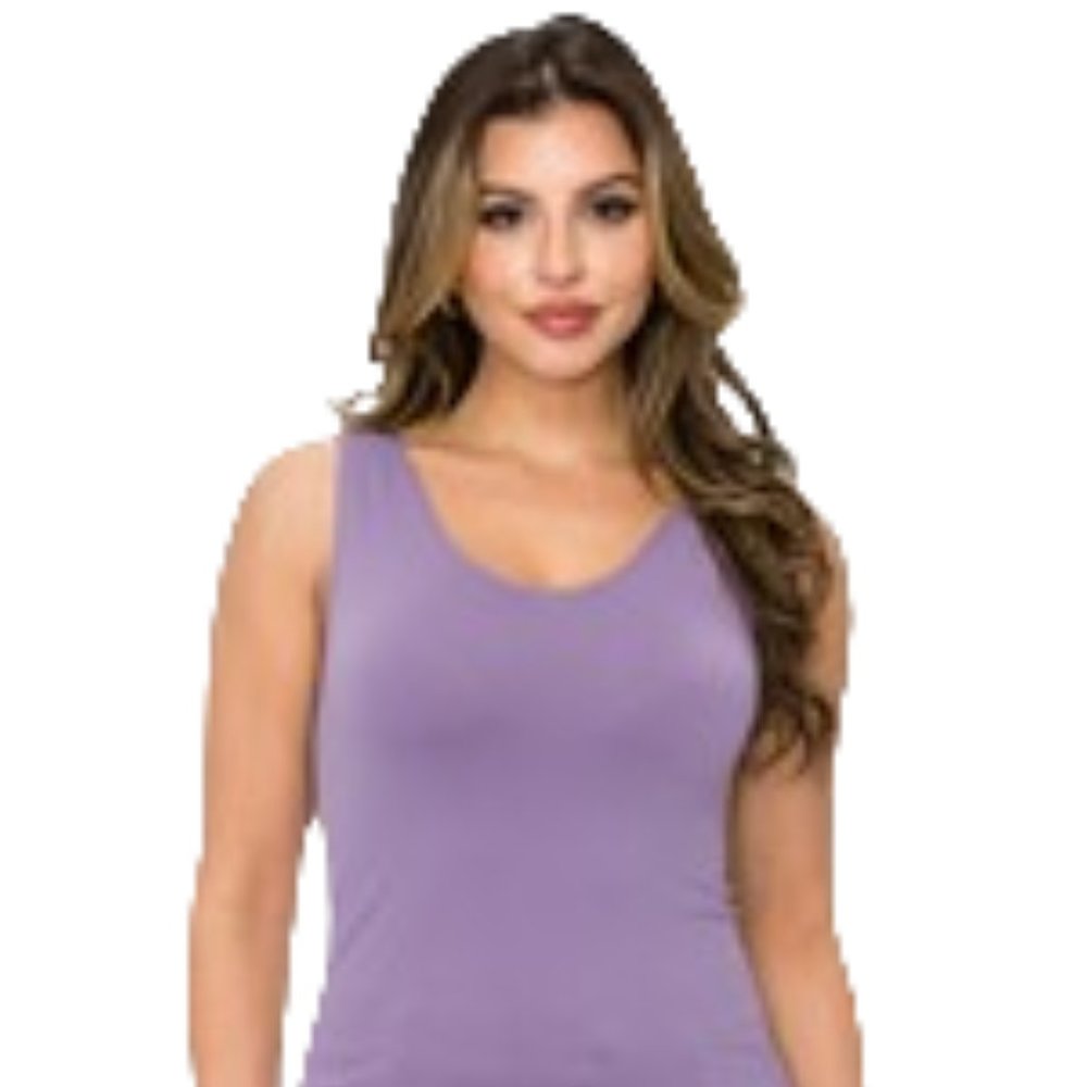 Seamless Reversible Tank Top - One Size Dusty Purple